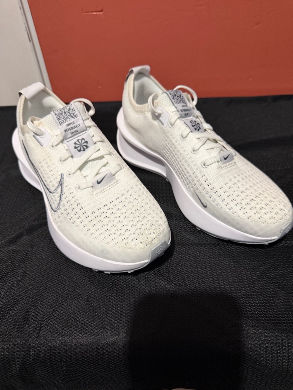 Nike Interact Running Sneakers  White/Pure Platinum/Metallic Silver